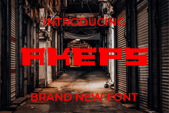 Akeps: A Modern Display Font for Digital Projects