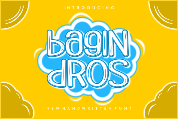Bagindros: A Bouncy Display Font for Modern Editorial Design