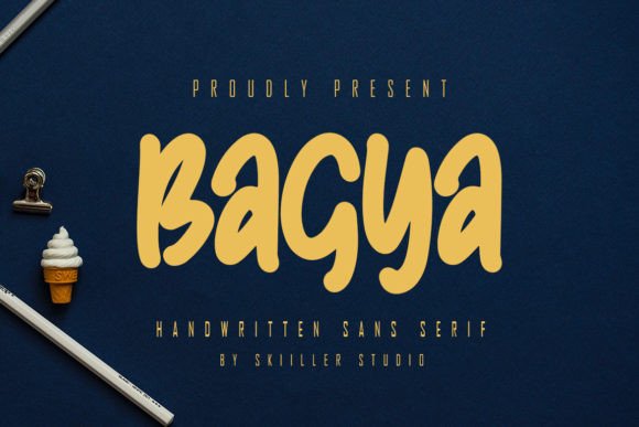 Bagya: A Modern Handwritten Display Font for Editorial Design