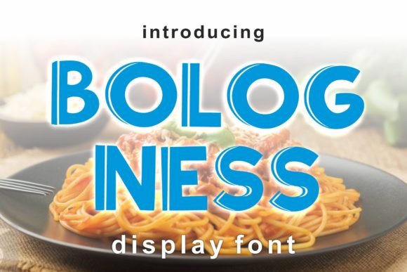 Bologness: A Groovy Display Font for Creative Projects