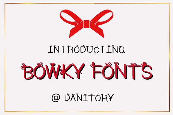 Bowky: A Sweet Display Font for Web Design