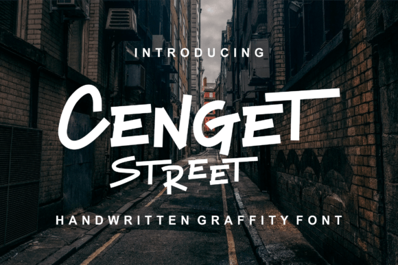 Cenget Street: A Cool Display Font for Trendy Branding