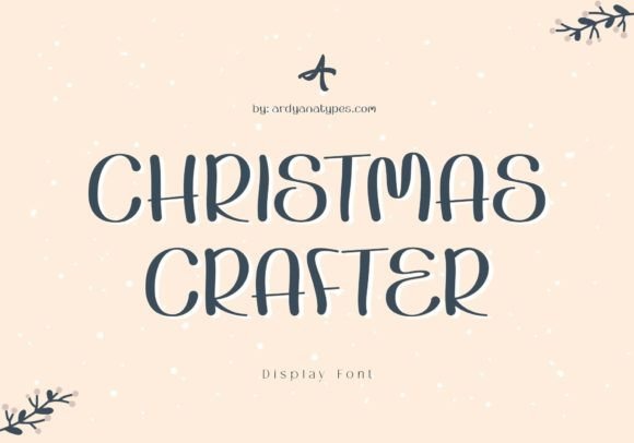 Christmas Crafter Font for Festive Design