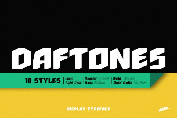 Daftones: The Bold Display Typeface for Modern Crafters