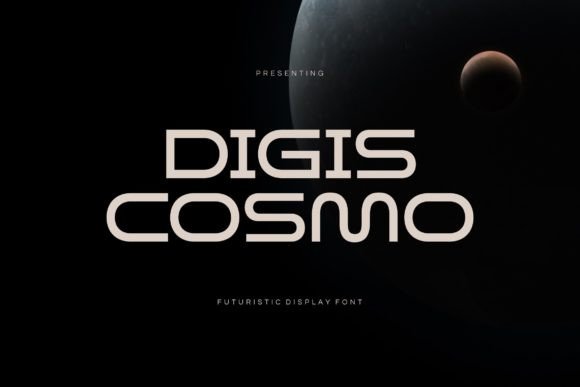 Digis Cosmo Font for Bold Digital Branding