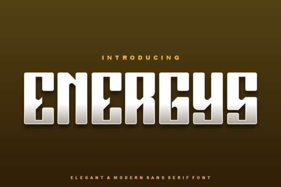 Energys: A Modern Font That Elevates Branding