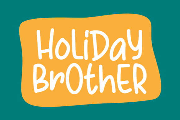 Holiday Brother Font for Festive Design Projects
