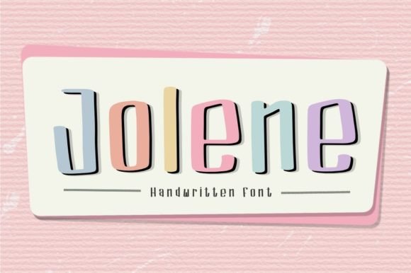 Jolene: A Playful Display Font for Creative Projects