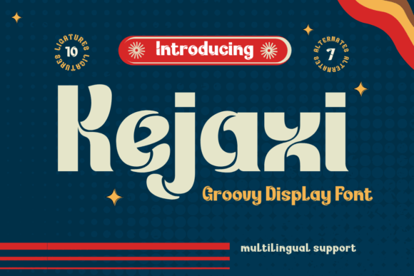Kejaxi: A Psychedelic Display Font for Bold Branding