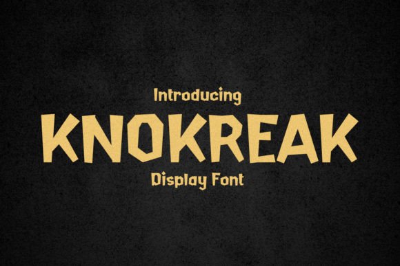 Knokreak: A Vintage-Inspired Display Font for Editorial Design