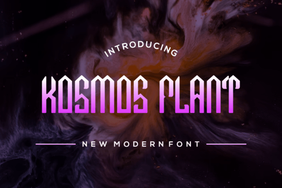 Kosmos Plant Font for Eye-Catching Campaigns