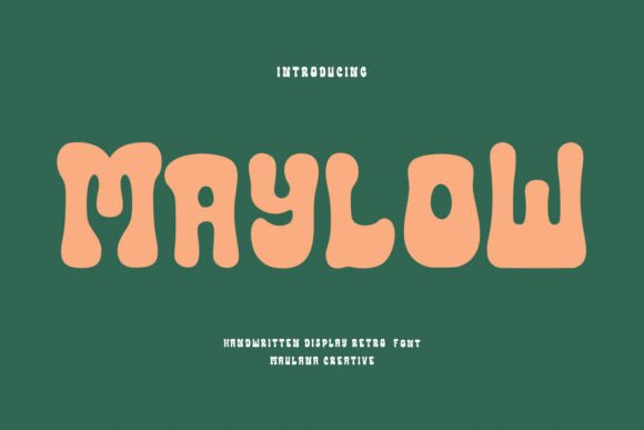 Maylow Font for Handmade and Commercial Craft Projects