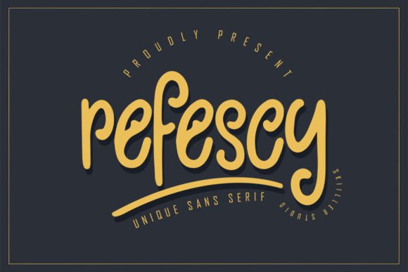 Refescy: The Whimsical Display Font for Bold Business Branding