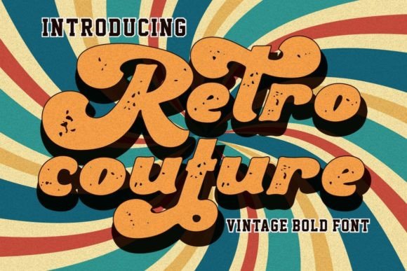 Retro Couture: A Timeless Display Font for Editorial Design