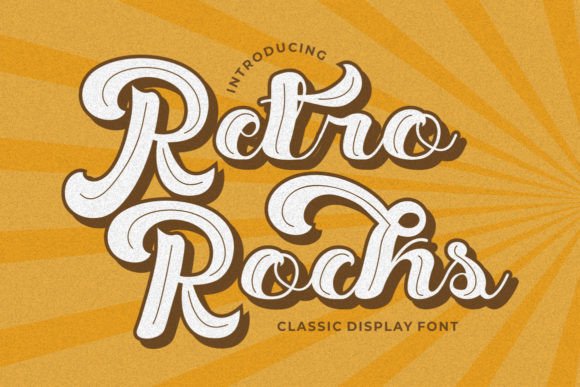 Retro Rocks Font for Handmade Creations