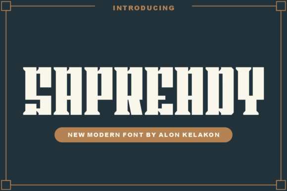 Sapready: A Modern Display Font for Editorial Elegance