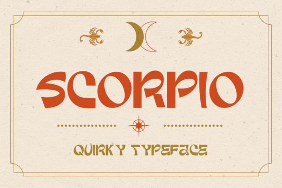 Scorpio: A Quirky Display Font for Editorial Design