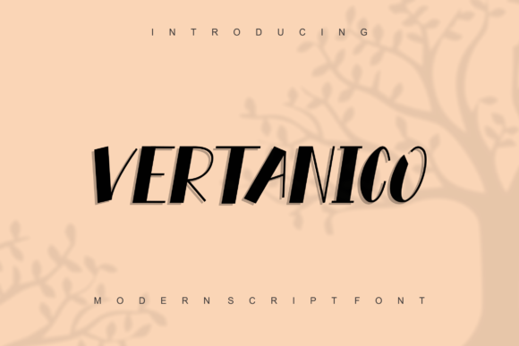 Vertanico: A Bold Display Font for Modern Branding