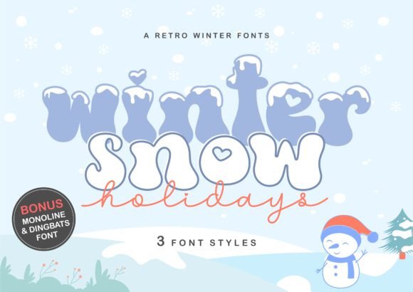 Wintersnow Holidays: A Groovy Font for Winter Branding