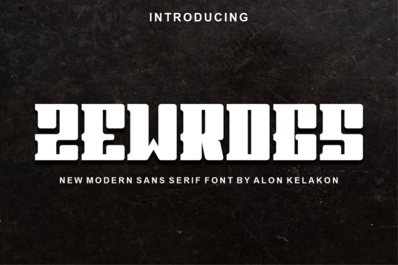 Zewrogs Display Font for Handmade Creations